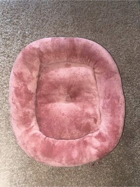 EveryYay Essentials Cat Bed Mauve Pink Cuddler Pet Bed 19x16 Plush Cozy